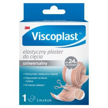 Viscoplast Elastyczny, uniwersalny plaster do cięcia, 1m x 6cm, 1szt