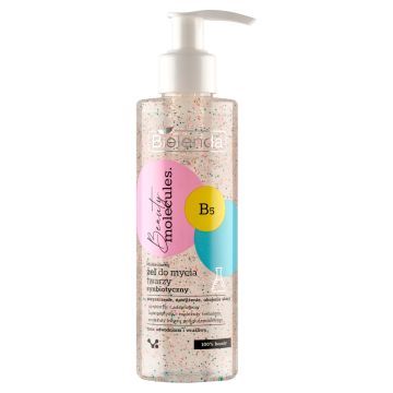 Bielenda Beauty Molecules, Molekularny żel do mycia twarzy synbiotyczny, 195 g