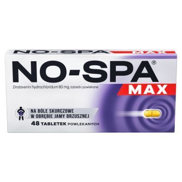 No-Spa Max, 80 mg, tabl.powl., 48 szt