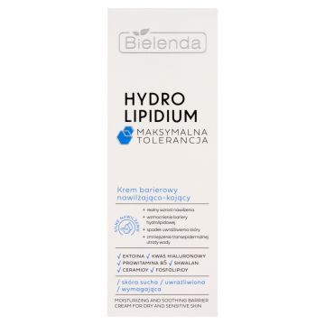 Bielenda Hydro Lipidium, Krem barierowy nawilżająco-kojący, 50 ml