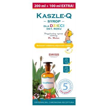Kaszle-Q, syrop, dla dzieci, 300 ml