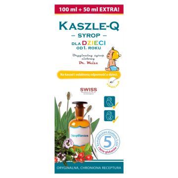 Kaszle-Q, syrop, dla dzieci, 150 ml