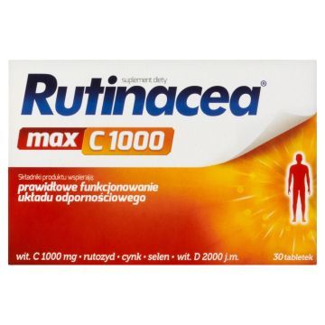 Rutinacea MAX C 1000, tabl.powl., 30 szt