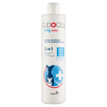 Cudocell Baby Derm, zel,d/myc,szamp,plyn d/kap,3w1,400ml