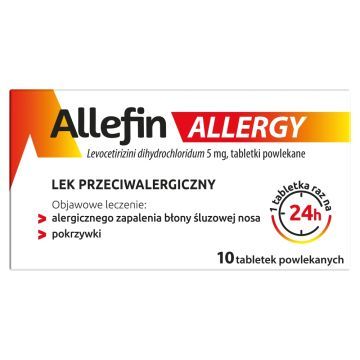 Allefin Allergy, 5 mg, tabl.powl., 10 szt