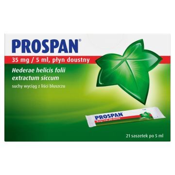 Prospan, 35 mg/5 ml, plyn doustny, 21 sasz.