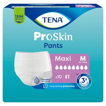 Tena Pants ProSkin Maxi, majtki chłonne, rozmiar M, 10 szt.