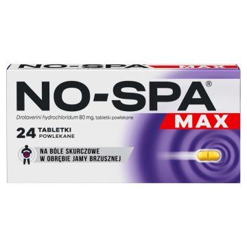 No-Spa Max, 80 mg, tabl.powl., 24 szt