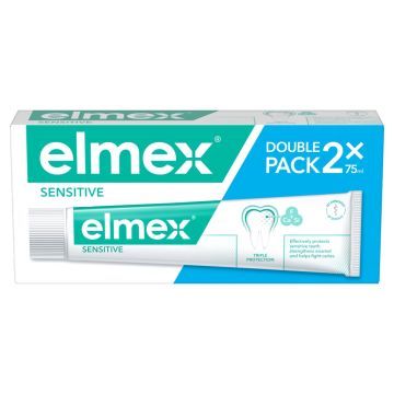 Elmex, pasta do zębów,Sensit.z aminofl,75ml x2op,PROM.977/25
