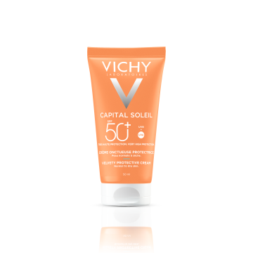 Vichy Capital Soleil, krem aksamitny do twarzy SPF 50+, 50 ml