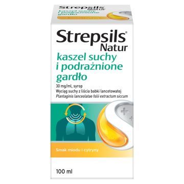 Strepsils Natur kaszel suchy,podra?n.gard?,30mg/ml,syrop,100ml