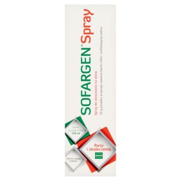 Sofargen, spray, do stosowania na skórę, 125 ml