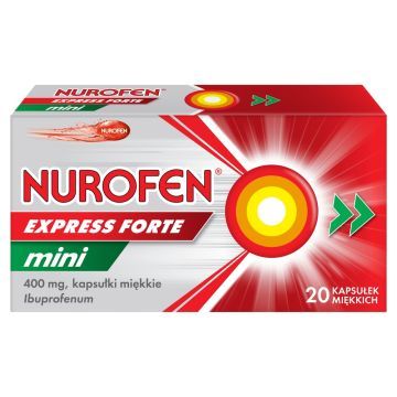 Nurofen Express Forte Mini, 400 mg, kaps.mi?kkie, 20 szt
