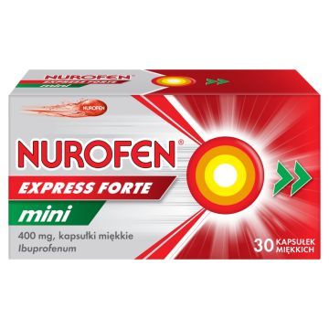 Nurofen Express Forte Mini, 400 mg, kaps.mi?kkie, 30 szt