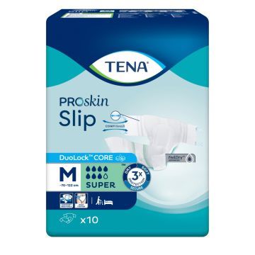 Tena Slip ProSkin, piel-m, super, M, 10 szt,(711209)