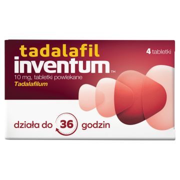 Tadalafil Inventum, 10 mg, tabletki powlekane, 4 szt.