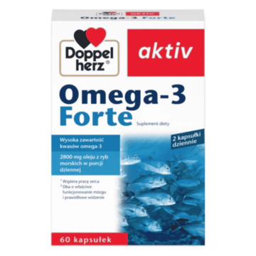 Doppelherz Aktiv Omega-3 Forte, kapsułki, 30 szt
