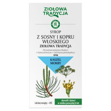Ziołowa Tradycja Syrop z sosny i kopru włoskiego, syrop, 125 g