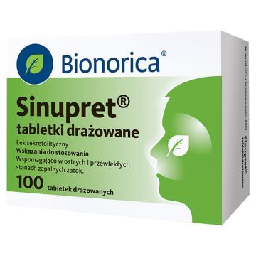 Sinupret, tabletki drażowane, 100 szt.