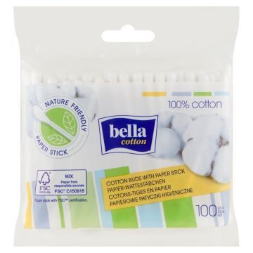 Bella, patyczki higieniczne, 100 szt. (folia)