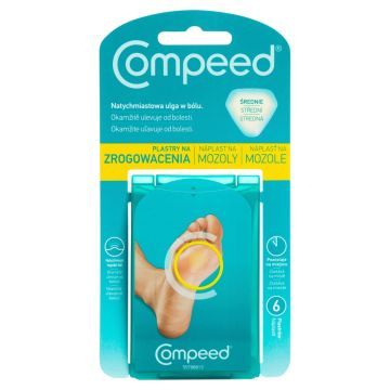 Compeed Plastry na zrogowacenia na podeszwach, 6 szt.