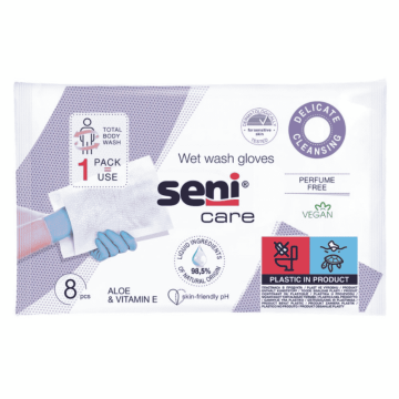 Seni Care, myjki, nas?czane, 8 szt