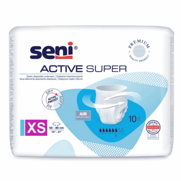 Seni Active Super, majtki elastyczne, ch?onne,ex-small,10szt