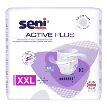 Seni Active Plus, majtki chlonne, extra extra large,10 szt