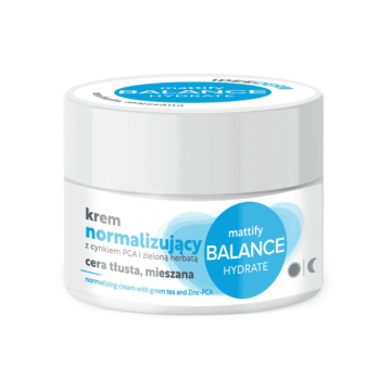 Idee Derm, krem normalizujący z cynkiem PCA i zieloną herbatą, 50 ml