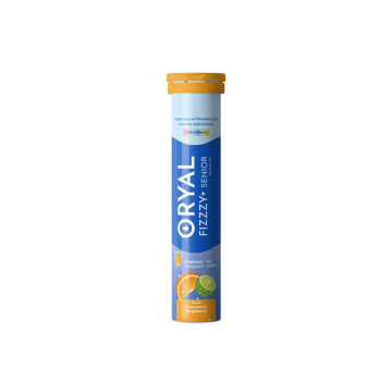 Oryal Fizzzy+ Senior, tabl.musuj.,sm. pomar.,bergam., 20 szt