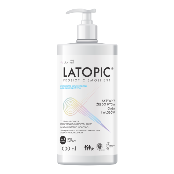 Latopic, żel do mycia ciała i włosów, 1000 ml