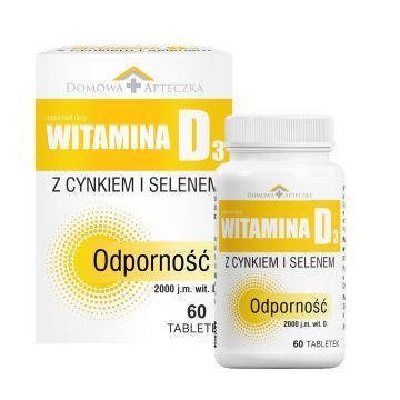 Witamina D3 z cynkiem i selenem, tabl., 60 szt