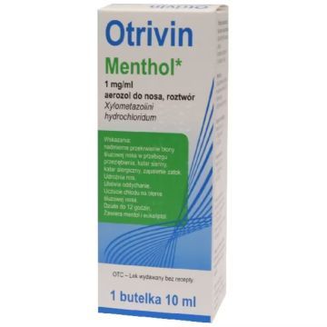 Otrivin Menthol, 1mg/ml,aer.d/nosa,(i.row)MDZ/PhP,Litwa,10ml