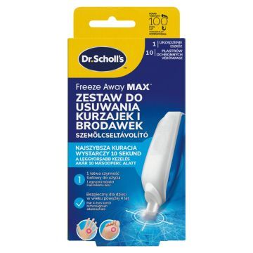 Dr.Scholl's Freeze Away Max, zestaw do usuwania kurzajek i brodawek, 35ml