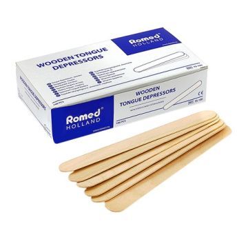 Szpatułki, laryngologiczne drewniane, 100 szt.