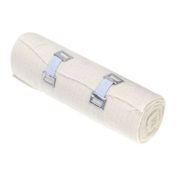 Romed, Opaska elastyczna tkana, z zapinką, 5 m x 15 cm, 1 szt.