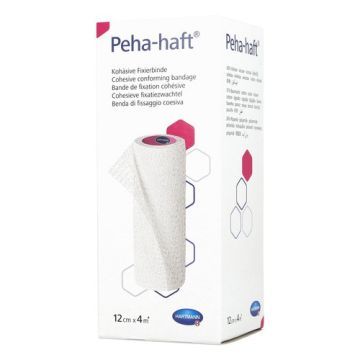 Opaska podtrzymująca Peha-haft, latex free, 4 m x 12 cm, 1 szt.