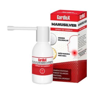 Gardlox Manusilver, spray do gardła, 30 ml