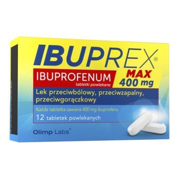 IBUPREX MAX, 400 mg, tabletki powlekane