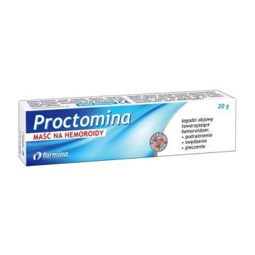 Proctomina, maść na hemoroidy, 20 g