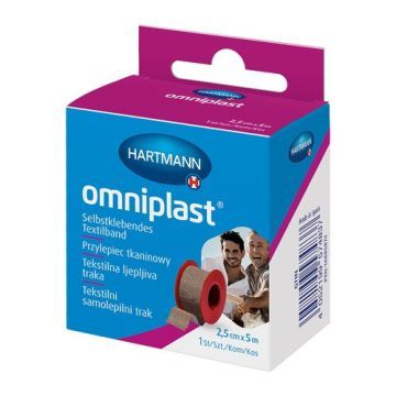 Omniplast, przylepiec, 5 m x 2,5 cm, 1 szt.