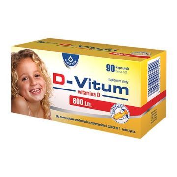 D-Vitum witamina D 800 j.m., kapsułki twist-off, 90 szt.