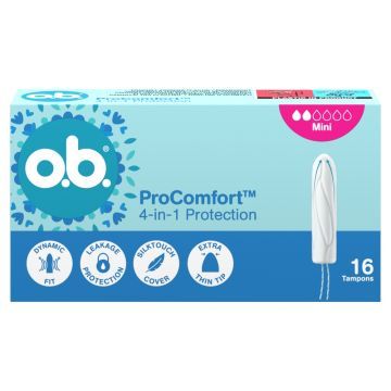 Kenvue, tampon, OB ProComfort Mini, 16 szt