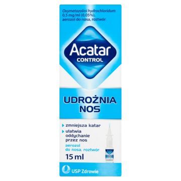 Acatar Control 0,5 mg/ml (0,05%), aerozol do nosa, roztwór, 15 ml
