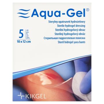 Aqua-Gel, opatrunek hydrożelowy, 12 cm x 10 cm, 1 sztuka