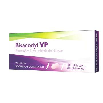 Bisacodyl VP, 5 mg, tabletki dojelitowe, 30 sztuk