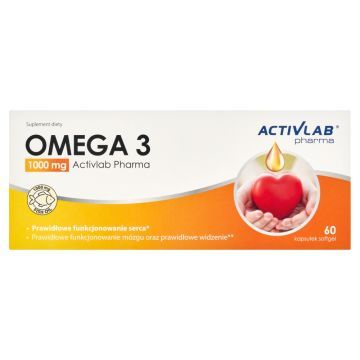 Omega 3 1000 mg Activlab Pharma, kapsułki miękkie, 60 szt.