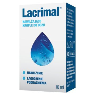 Lacrimal, krople do oczu, nawilżające,10 ml