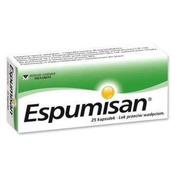 ESPUMISAN, 40 mg, kapsułki, 25 kapsułek sztuk