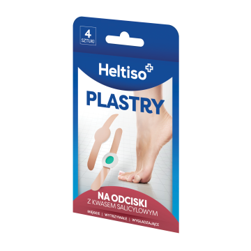 Heltiso, plastry na odciski z kwasem salicylowym, 4 szt.